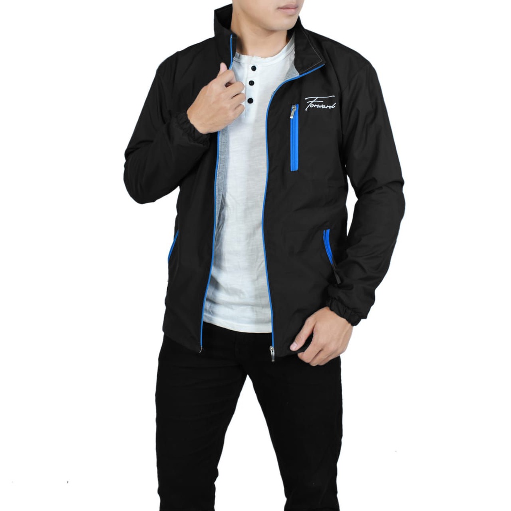 Jaket parka parasut pria gunung motor training forward