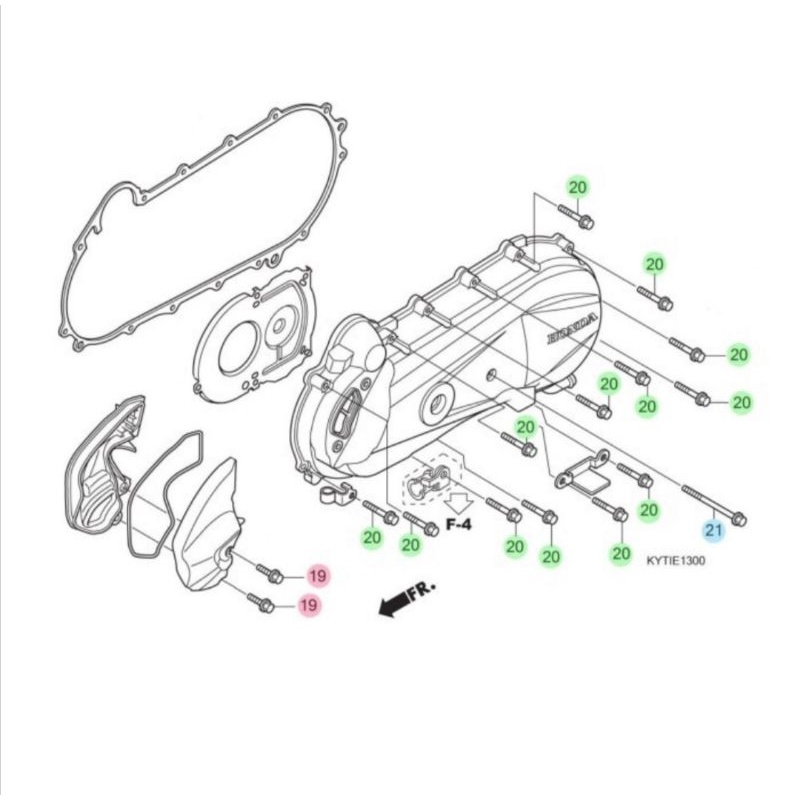BAUT BLOK CVT SCOOPY SPACY BEAT FI ESP POP VARIO 110 VARIO 125 NON LED