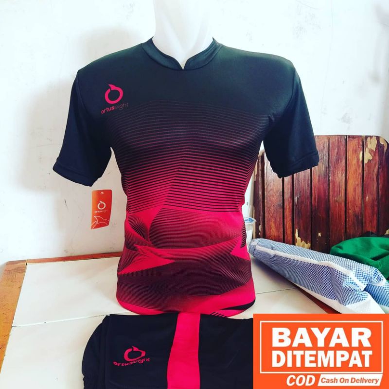 Setelan olahraga baju jersy kaos volly