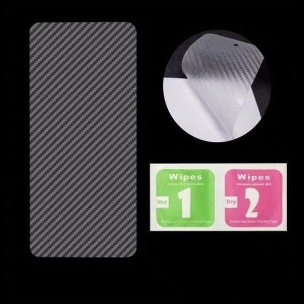 GARSKIN Sticker Carbon Infinix Note 30/Note 30 Pro/Hot 8/Hot 9/Note 7/Lite S4/S5/Smart 5/Zero 8 Skin Carbon Transparan Fiber Protection Back Sticker Carbon