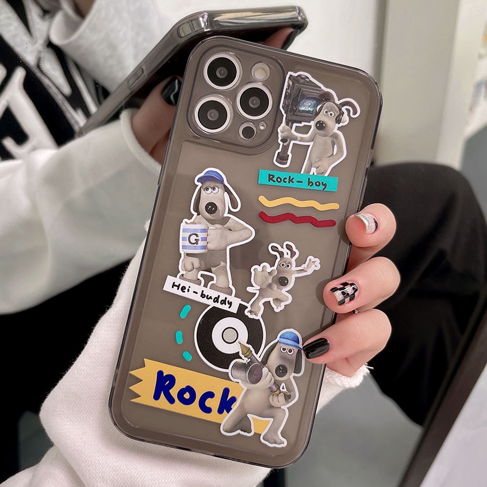 Case Pelindung Transparan Motif Kartun Anjing Untuk Iphone 14 7 8 SE2020 7 + 8 PLUS 11 12 13 PRO MAX