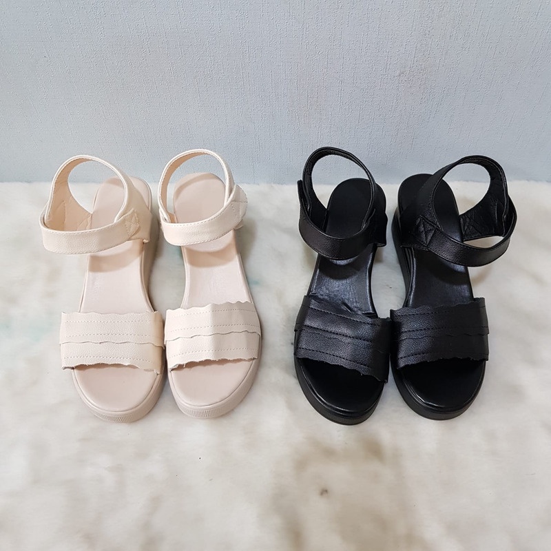 DDS2023 Sandal Wedges Wanita Murah Fashion Import SS Ready Jakarta Bisa COD (With Box)