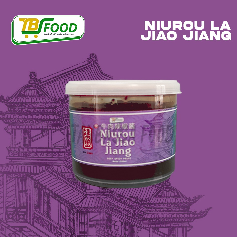 Sambal Mogu La Jiang, Sambel Niuro La Jiang, Mogu La Jiang ,Jirou la Jiang 270gr/Bumbu Hotpot Dimsum Rasa Jamur, Ayam, Sapi, Pedas/Ramen/Szechuan/Lamian/ Chili Bean Sauce Paste/Pasta Kedelai Chili/Topanciang/Broad Bean Chili Sauce/Pixian Doubanjiang Halal