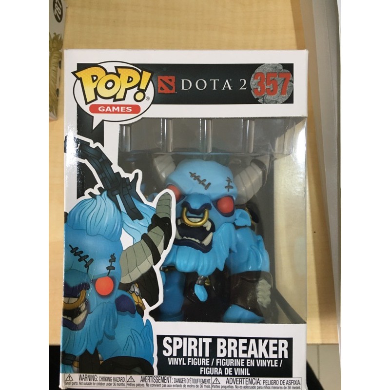 Funko Pop No. 357 Dota 2 Spirit Breaker Damage box