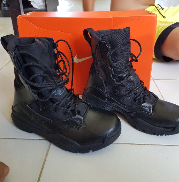 black nike combat boots