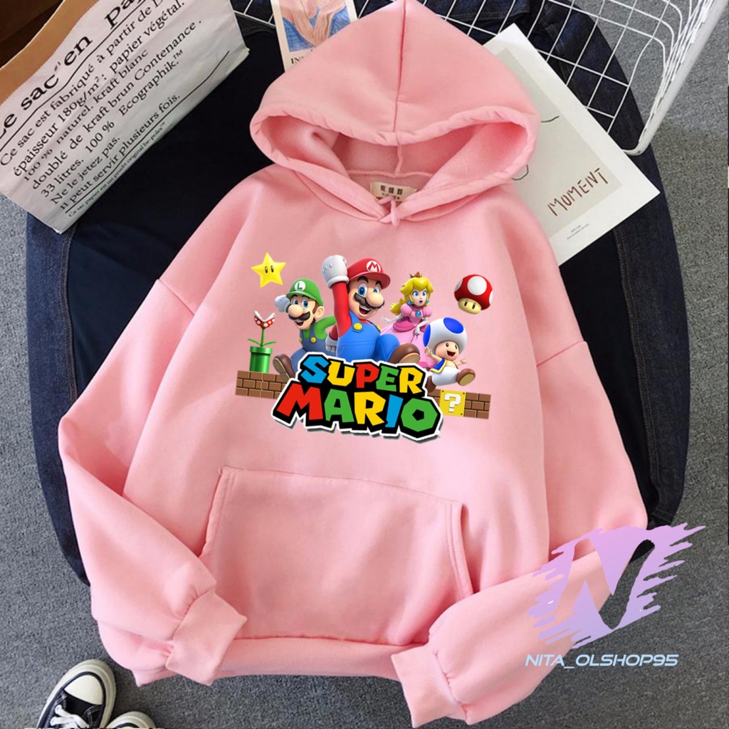 HOODIE SUPER MARIO SWEATER ANAK SUPERMARIO