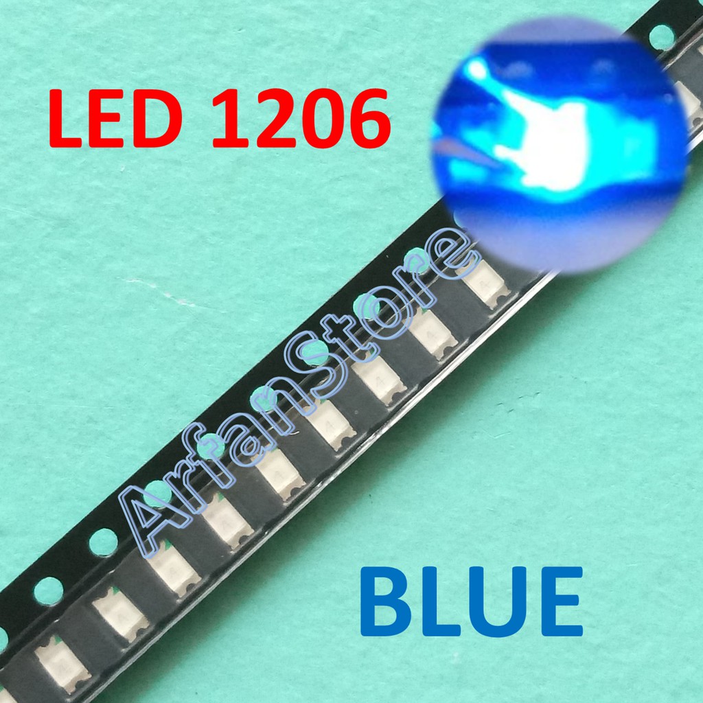 LED 1206 Blue Per 25pcs SMD Chip 3216 Warna Biru