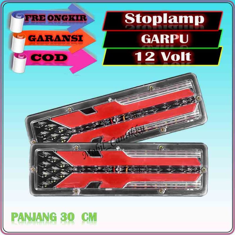 Lampu Belakang Stop Lamp Variasi Running Led Mobil PickUp  L300 New Carry Panter Katana 12V Volt