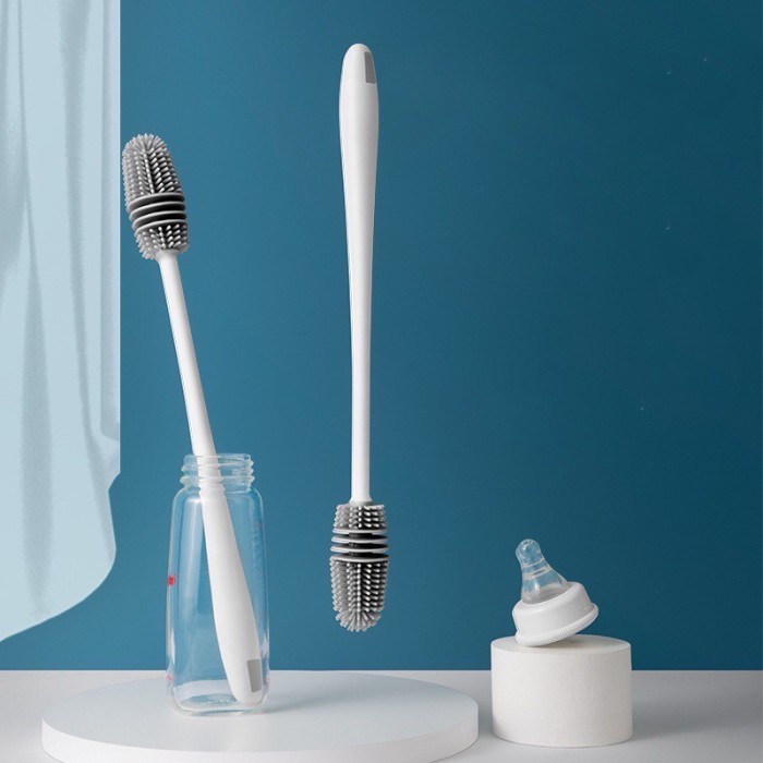 Sikat Pembersih Botol Gelas Silikon Gagang Panjang Silicone Brush