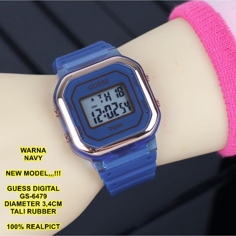 GUESS RUBBER DIGITAL GS-6479 JAM TANGAN WANITA