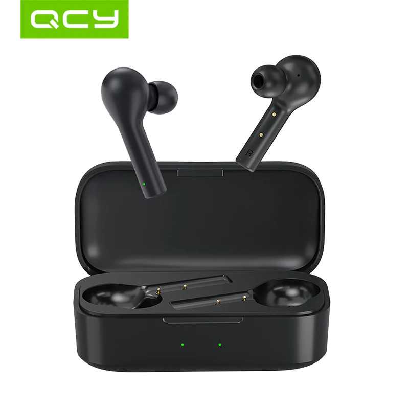 QCY TWS Bluetooth Earphone with Charging Case - QCY-T5 ( Mughnii )