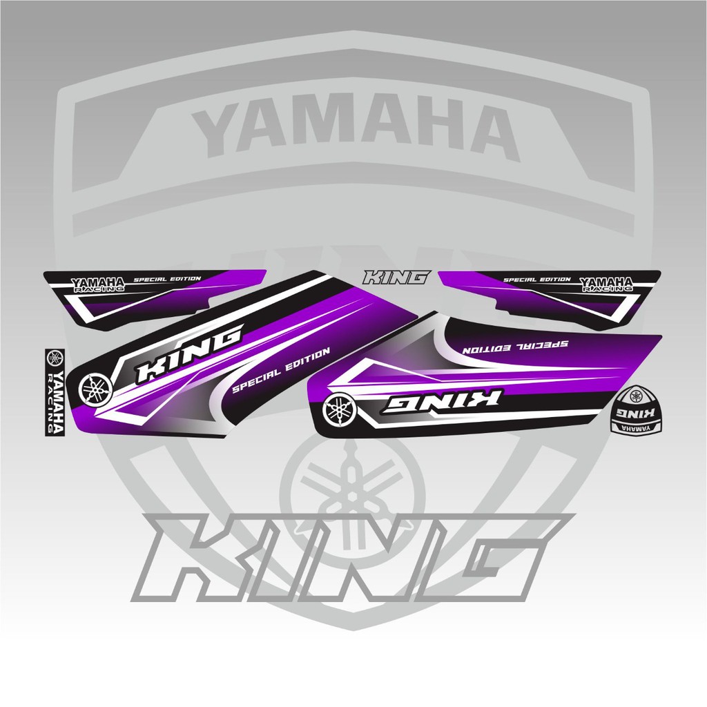 STRIPING VARIASI RX KING VARIASI SIMPLE UNGU #INDIGO01