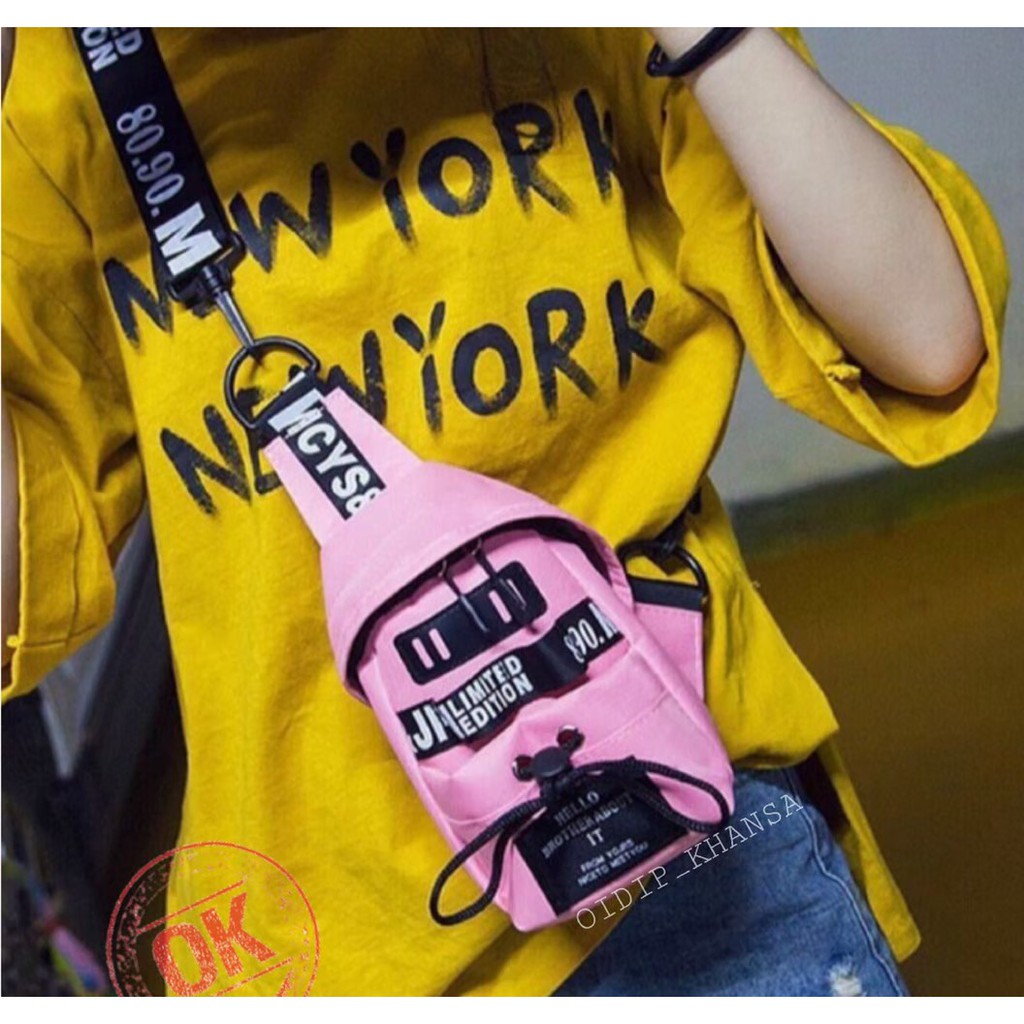 Promo Shopee New fashion waistbag Kekinian Terpopuler wesbag wanita tas pinggang cewek cantik/ping