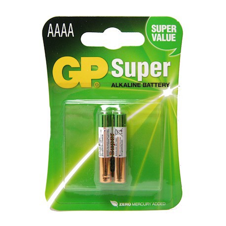 GP A4 Batre AAAA Super Baterai Alkaline Stylus E96 GP A4 Batre AAAA Super Baterai Alkaline Stylus E96