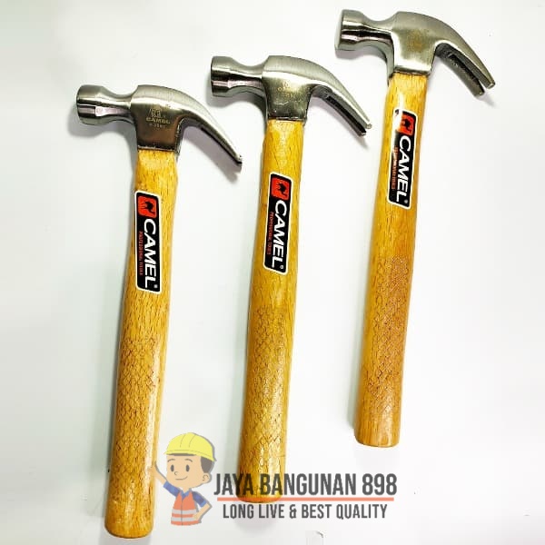 PALU KAMBING GAGANG KAYU / PALU MURAH / PALU KAMBING GAGANG KAYU UKURAN 8OZ / CLAW HAMMER / PALU GAGANG KAYU 16 OZ