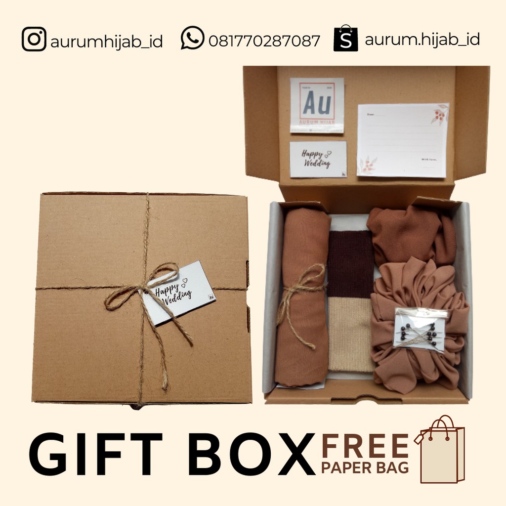 

GIFT BOX HIJAB / KADO / HAMPERS (FREE PAPER BAG !!)