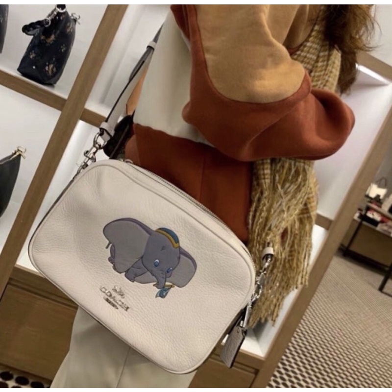 Disney x Coach Jes Crossbody In Signature Canvas With Dumbo (91118)