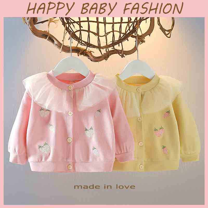 【Happy Baby】0-4Tahun Jaket Fashion Style Elegant Motif Buah - Buahan WT05