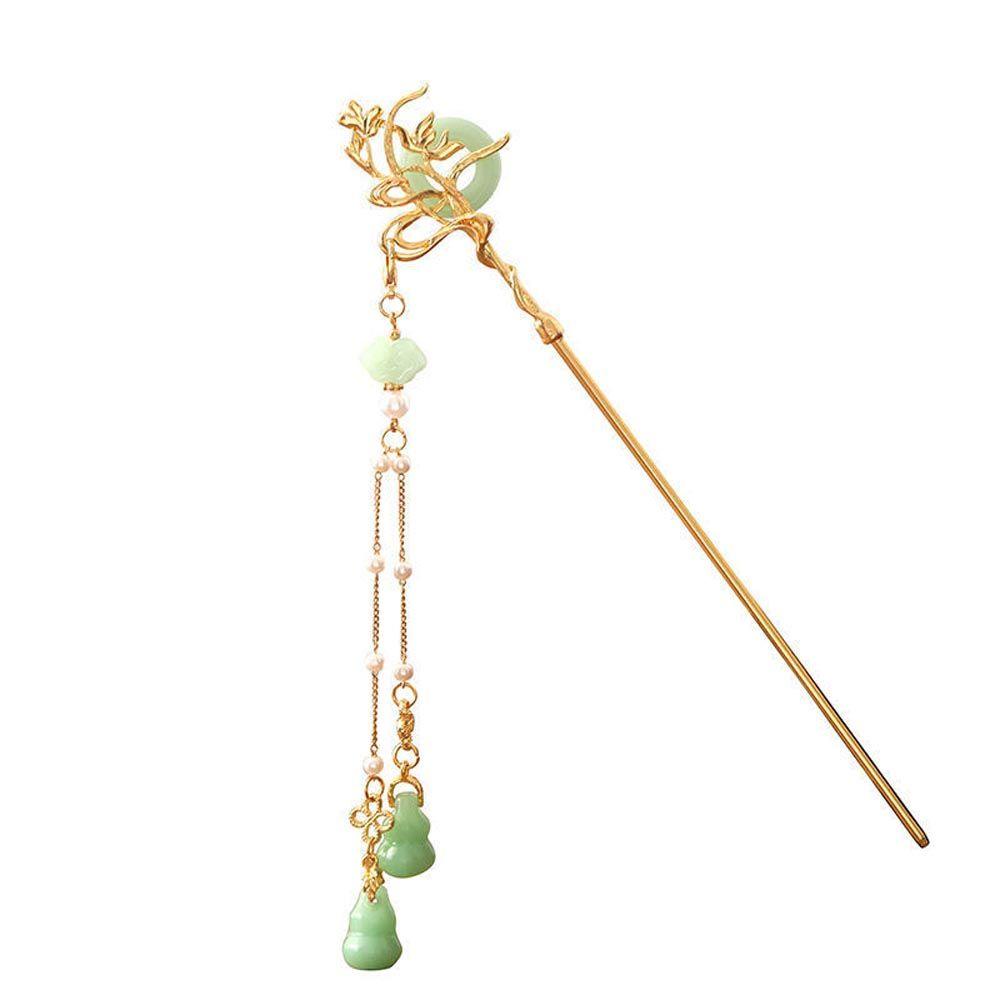 NEEDWAY Women Hair Sticks Hiasan Kepala Hiasan Kepala Mutiara Pengantin Untuk Perempuan Bunga Pendent Chinese Hair Fork