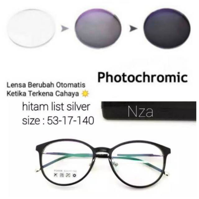 KACAMATA MINUS ANTI UV PHOTOCROMIC, KACA MATA WANITA TRENDY &amp; TERBARU