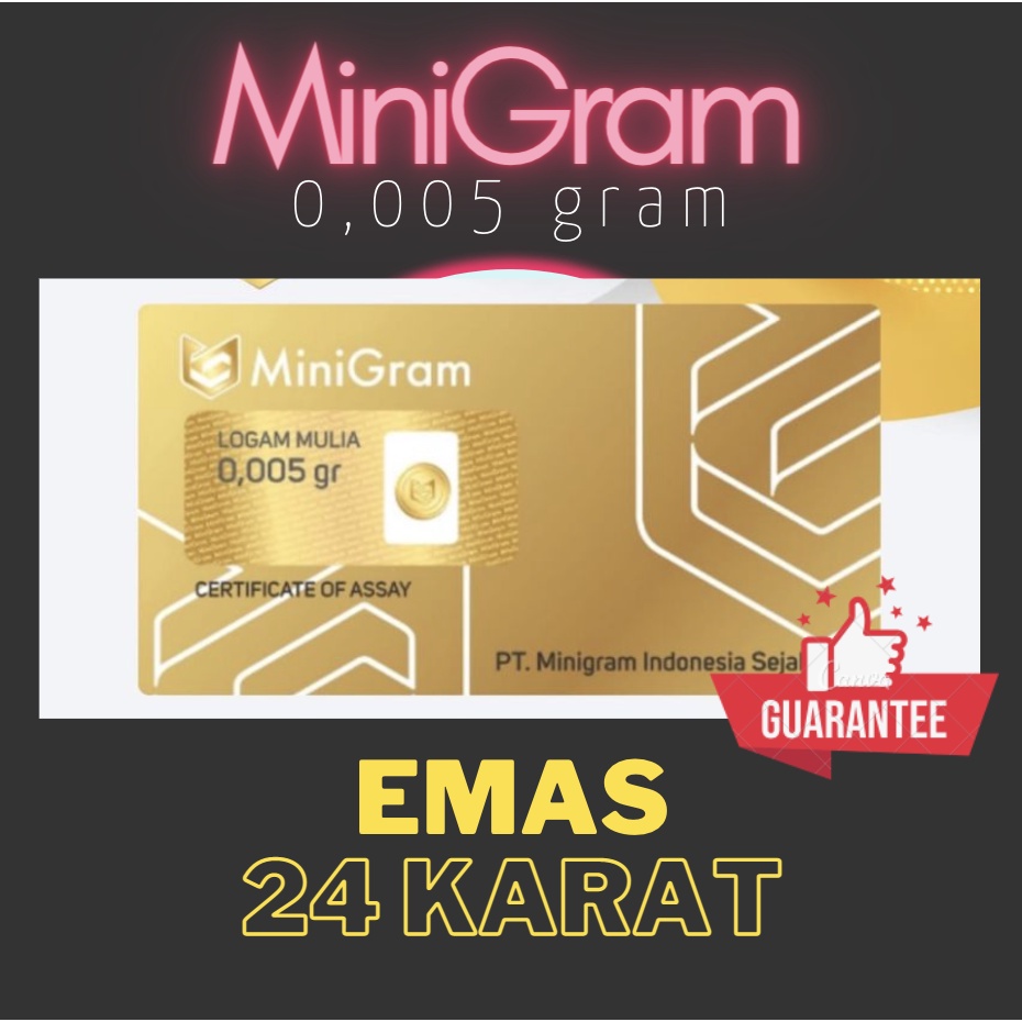 Emas Minigram 0,005 Gram