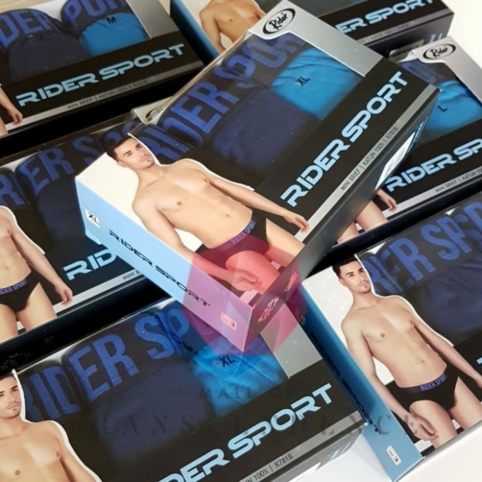 Celana Dalam Pria -RIDER Sport R 781 B / Underwear Mini Brief - 1 box isi 3 pcs