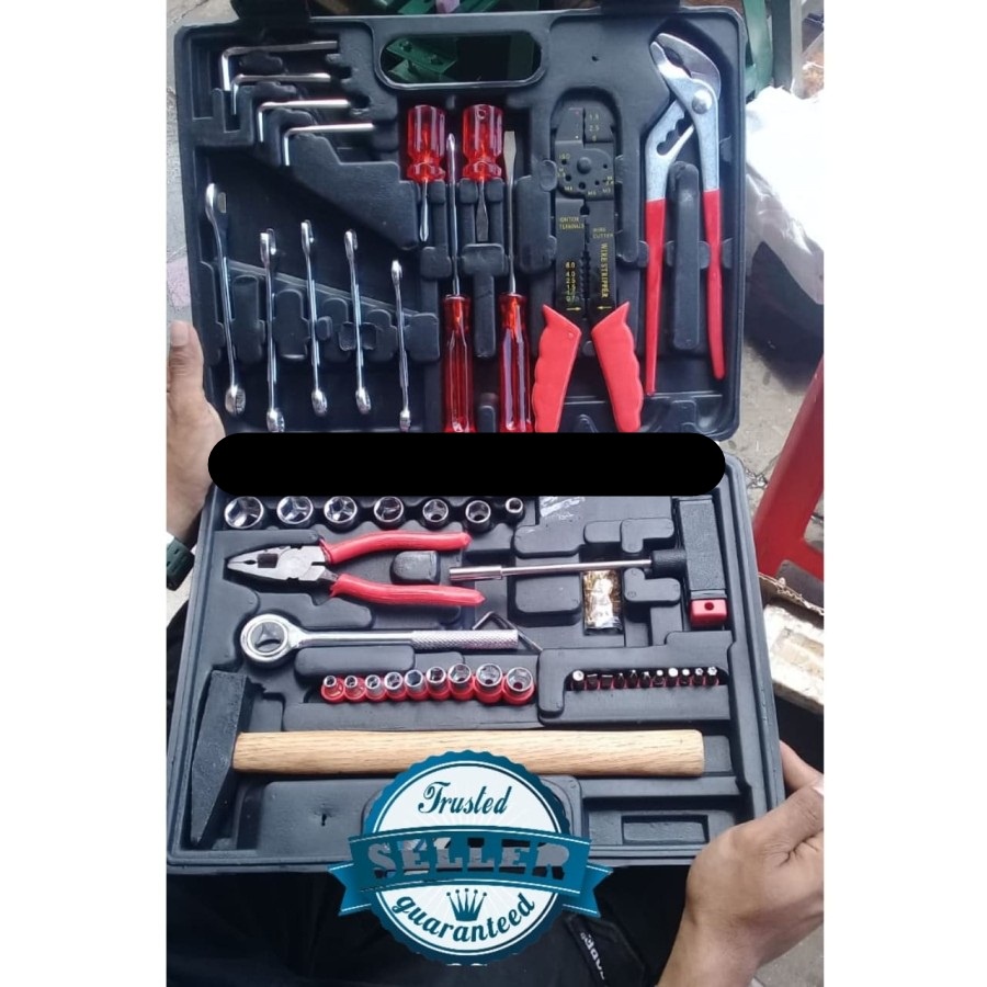 Kenmaster Tool Kit 100 pcs N2 Alat Tukang Set