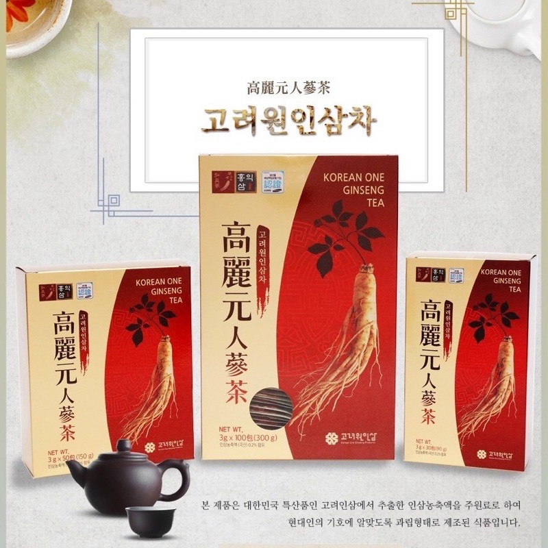 

Korean One Red Ginseng Tea Korea 3 gr/ 3g
