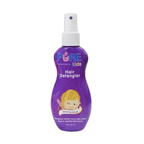 Pure Kids Hair Detangler 200ml Grape / Pelembut Rambut