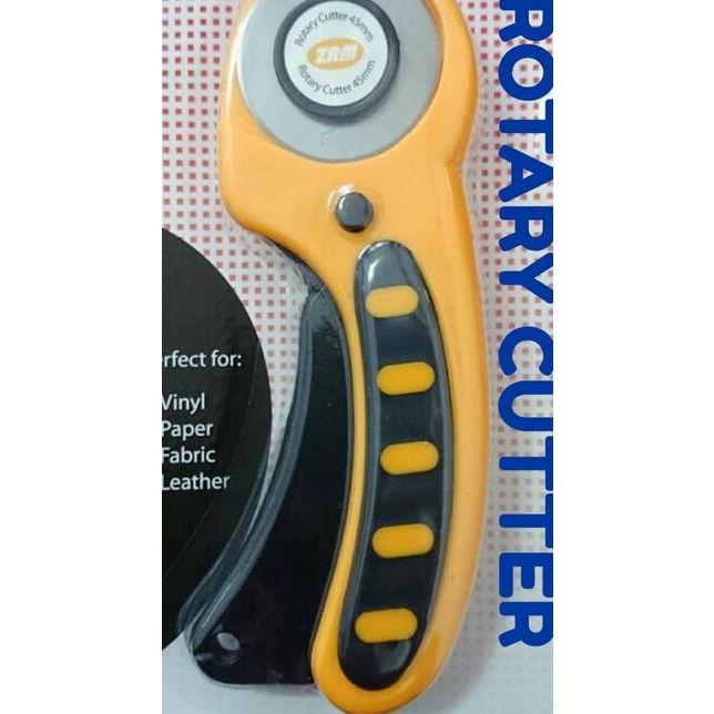 

➸ ROTARY CUTTER 45mm AUTO LOCK pemotong kain kertas dll ✬