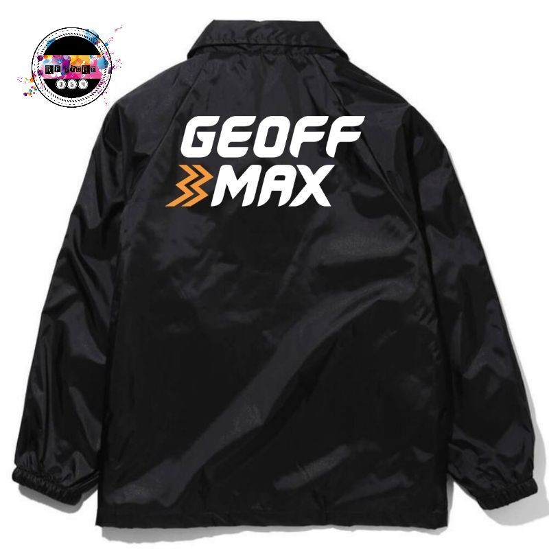 Coach Jaket Windbreaker DISTRO GEOFF MAX Siluet / Kaos Parasut Pria Wanita