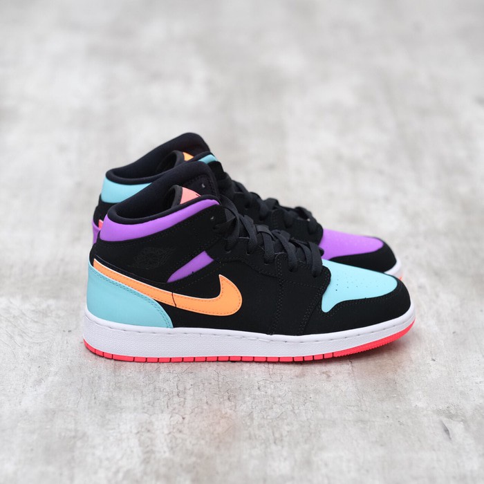 nike air jordan 1 mid multicolor gs