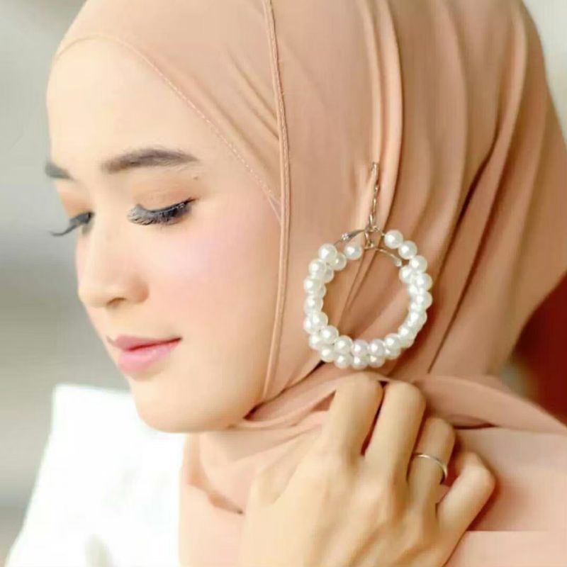 Anting andin mutiara anting bulat anting peniti hijab