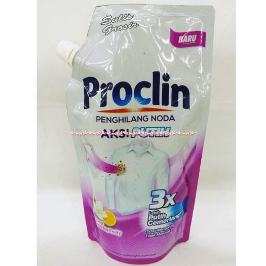 Proclin Penghilang Noda 400ml Aksi Putih Penghilang Noda Untuk Pakaian Putih Pakaian Putih Lebih Cemerlang