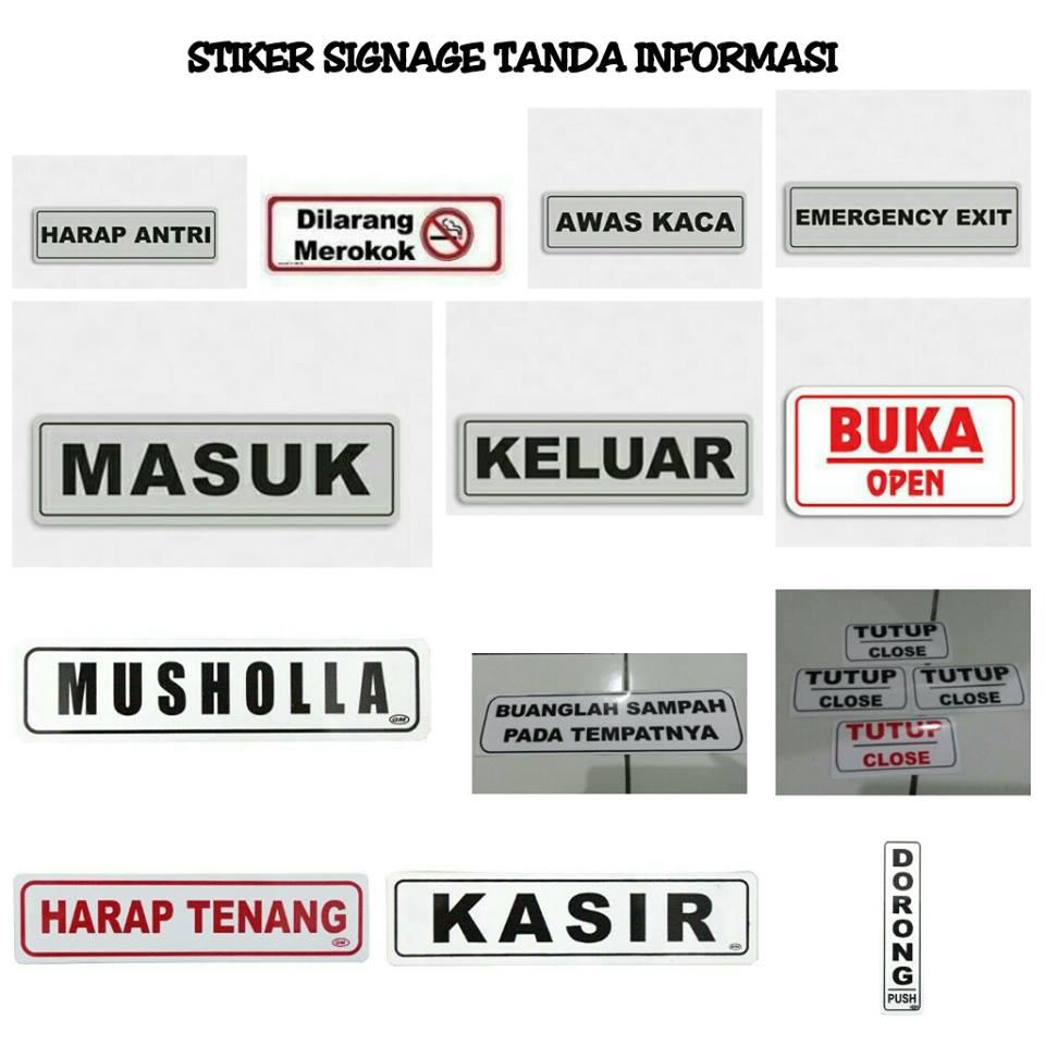 Stiker Tanda Sign Informasi Kantor Warnet Rumah Makan Toilet Kasir Stiker Tanda Sign Informasi Kantor Warnet Rumah Makan Toilet Kasir
