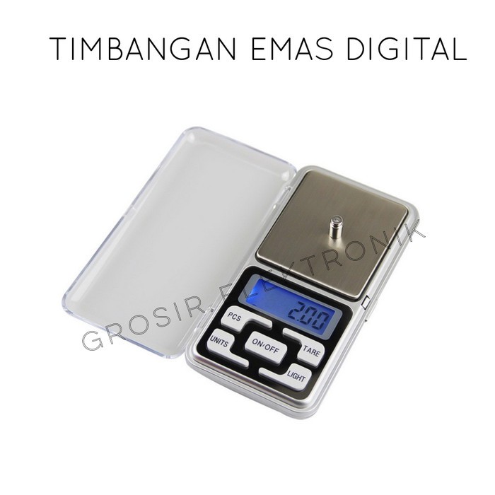 Timbangan Emas Logam Batu Akik Perhiasan Digital Mini Pocket Scale 200 - 0,01 Gram MH-Series