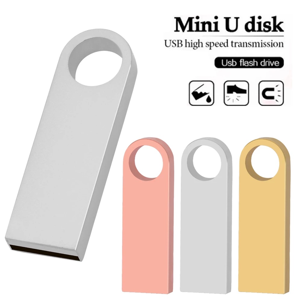 Flash Disk USB 3.0 Kapasitas 2TB 1TB Bahan Metal Anti Air Untuk Tablet / PC