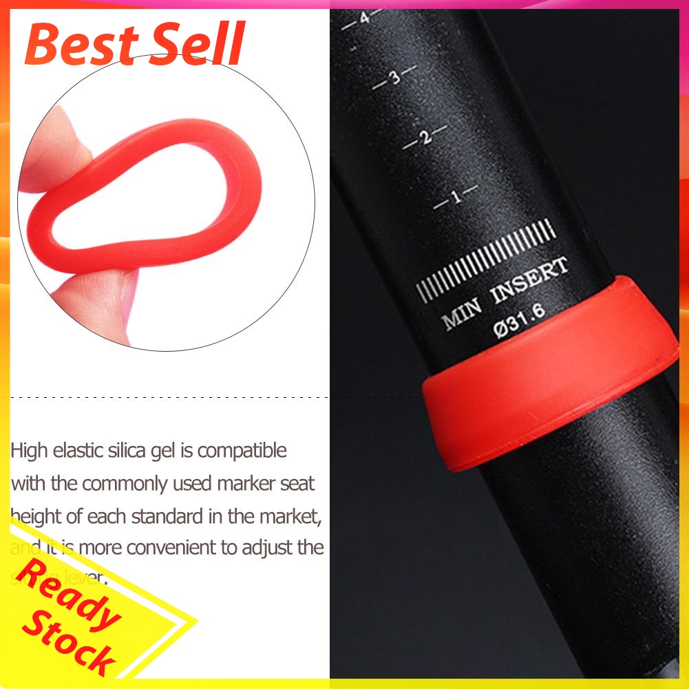 Bike Seat Post Ring Dust Cover Silicone Waterproof Bicycle Seatpost Case