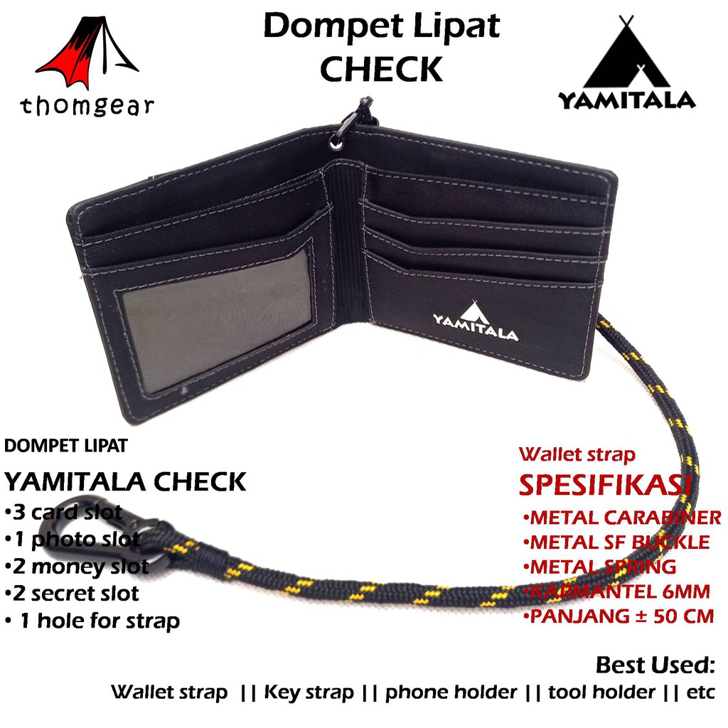 Thomgear Yamitala Dompet Outdoor Lipat Check Original Yamitala