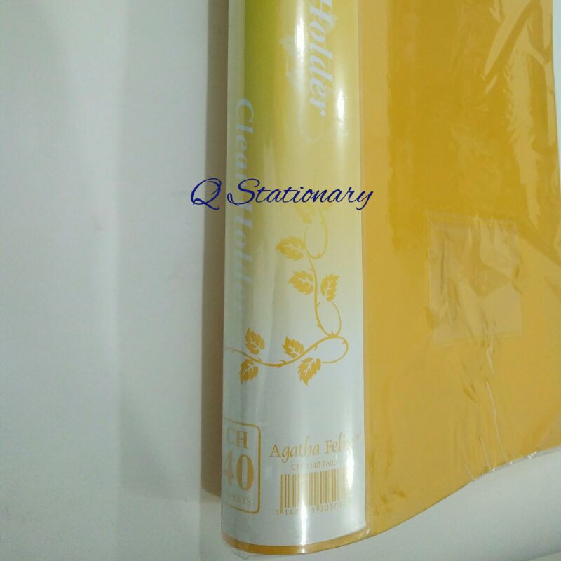 

Clear holder 40 lembar Agatha Felix