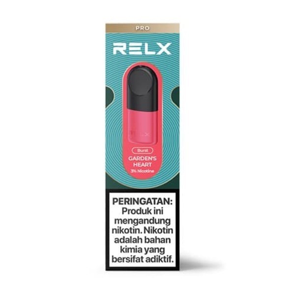 RELX Vape Pod Pro Ceramic Garden's Heart (Susu Strawberry Dingin) / RELX POD PRO CERAMIC GARDEN HEART / GARDENS HEART ORIGINAL (RASA STROBERI) / RELX POD PRO RASA STAWBERRY CREAM-1