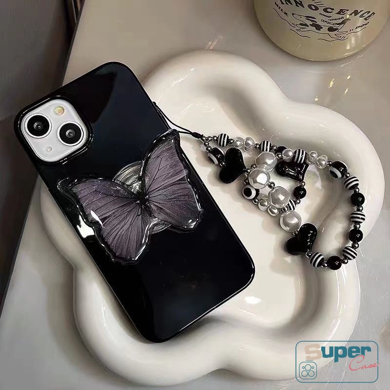 Casing iPhone 11 14 13 12 Pro Max XR X XS Max 7 8 + 7plus Motif Kupu-Kupu Shockproof Mewah Butterfly