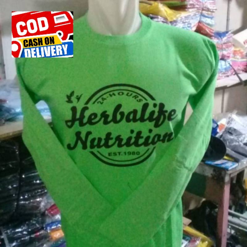 KAOS BAJU HERBALIFE WANITA LENGAN PANJANG PENDEK KAOS JUMBO OVERSIZE KATUN COMBAT 24S AP00035 RETRO