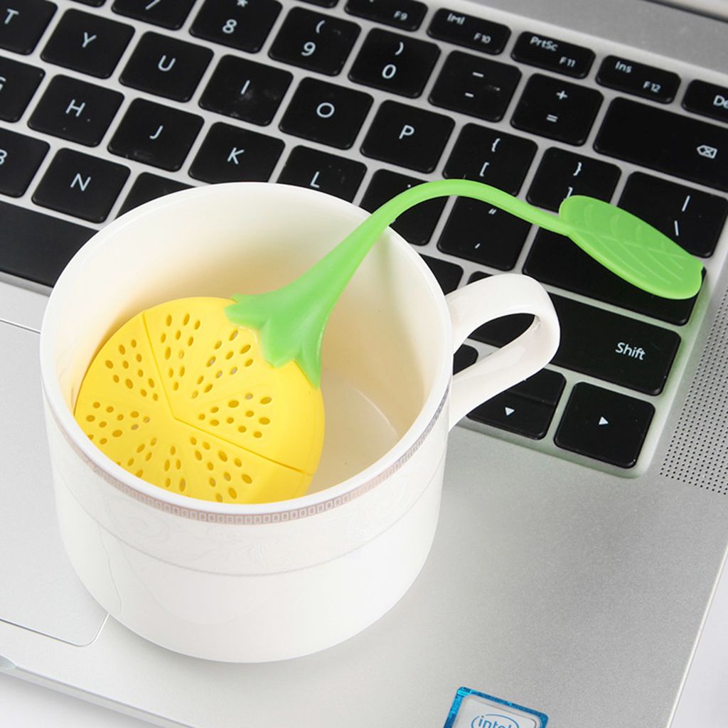 ELEGANT Heat-Resistant Tea Leaf Filter Easy Cleaning Tea Strainer Tea Infuser 1 pcs For Loose Tea Creative Tea Accessories Lemon Shape Brew Tea Tool Drinkware