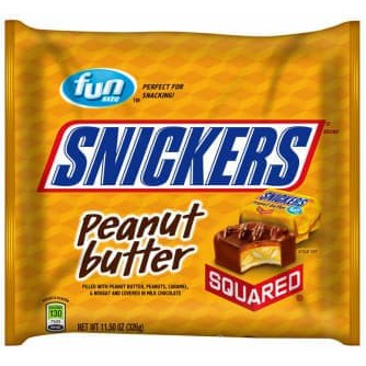 

#HANDCARRY Snickers Squared Peanut Butter 326g - UFOHCR2258