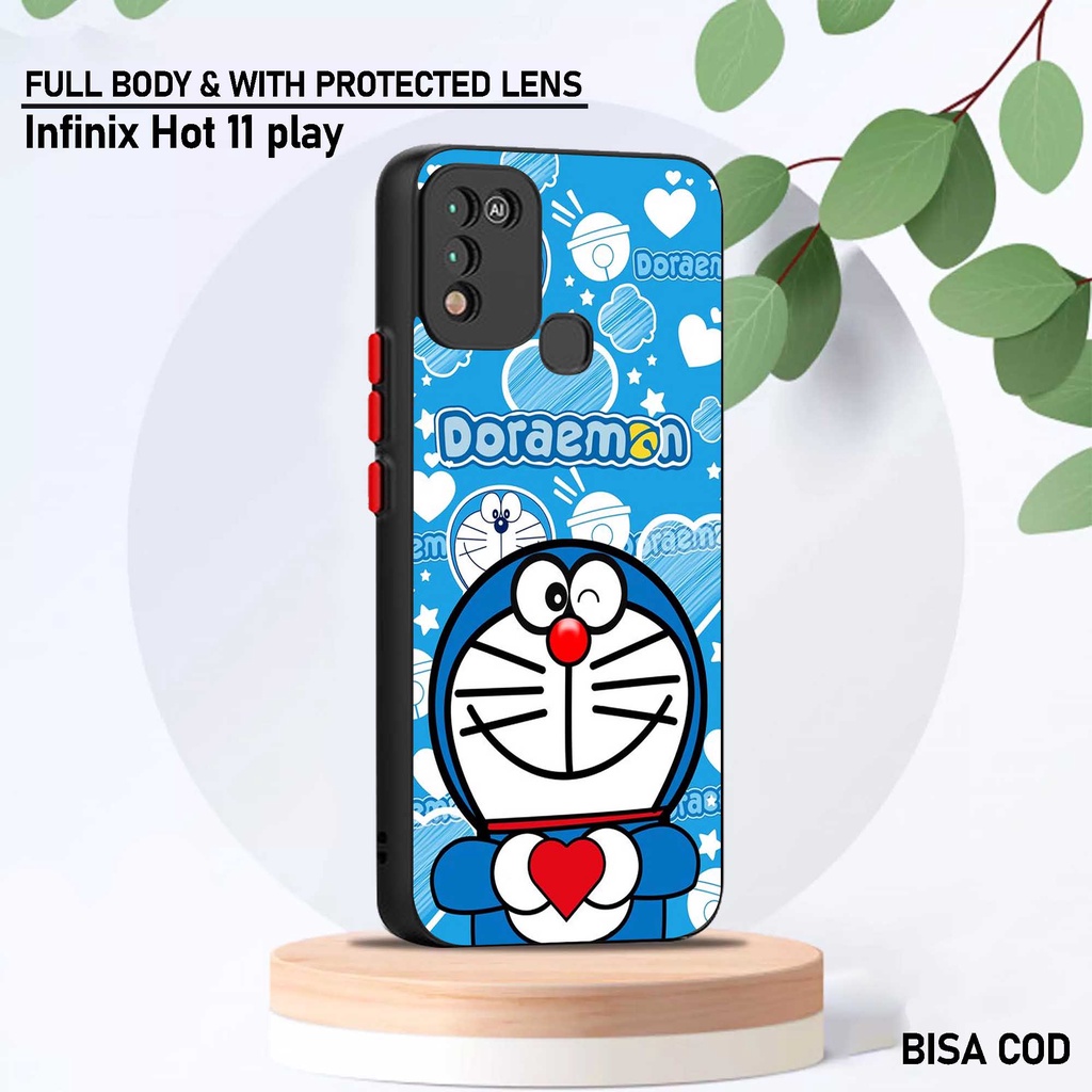 Case Infinix Hot 11 Play - Motif Case [ Kartun Emon 2 ] - Hardcase Infinix Hot 11 Play - Softcase In