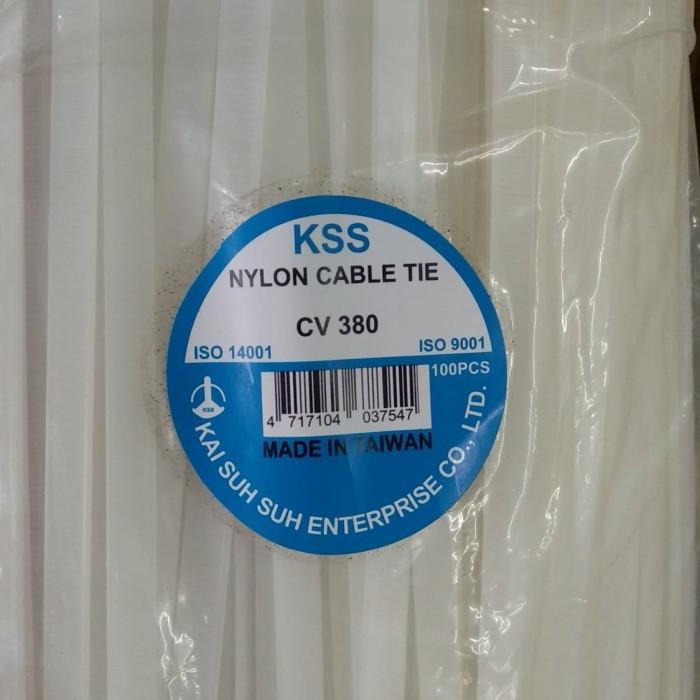 

KSS CV380 cv-380 kabel ties 38cm x 7.6mm murah hitam putih ready