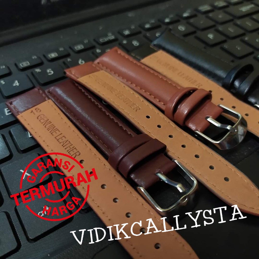 Leather Strap watch Tali jam Tangan Kulit Murah Berkualitas 18mm 20mm 22mm 24mm 18 20 22 24