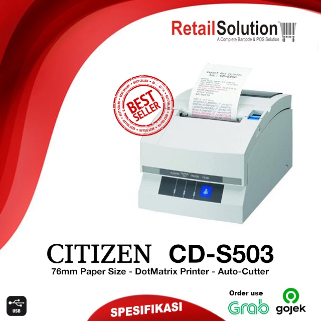 Printer Struk DotMatrix Kasir POS USB - Citizen CD-S503 / CDS503