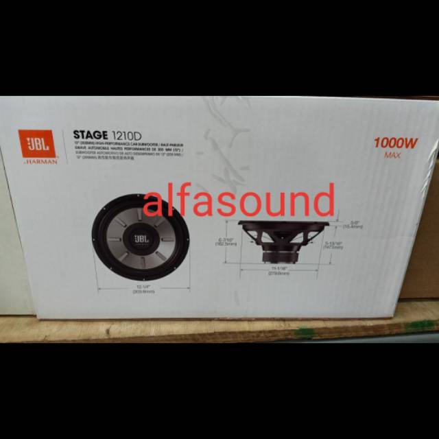 Subwoofer Pasif JBL Stage 1210D 12 inch Audio Mobil Murah Baru 1210 D